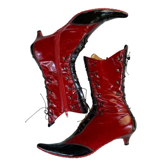 Miz Mooz Shoes - Vintage 80’s Miz Mooz Edwardian lace up boots size 9.5